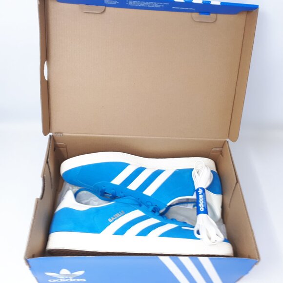 Adidas Gazelle Originals Bold Aqua Blue White GY7337 Shoe Sneaker Mens Size 11 - Picture 12 of 12